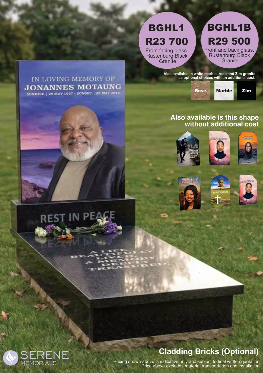 Glass Tombstone Design 1