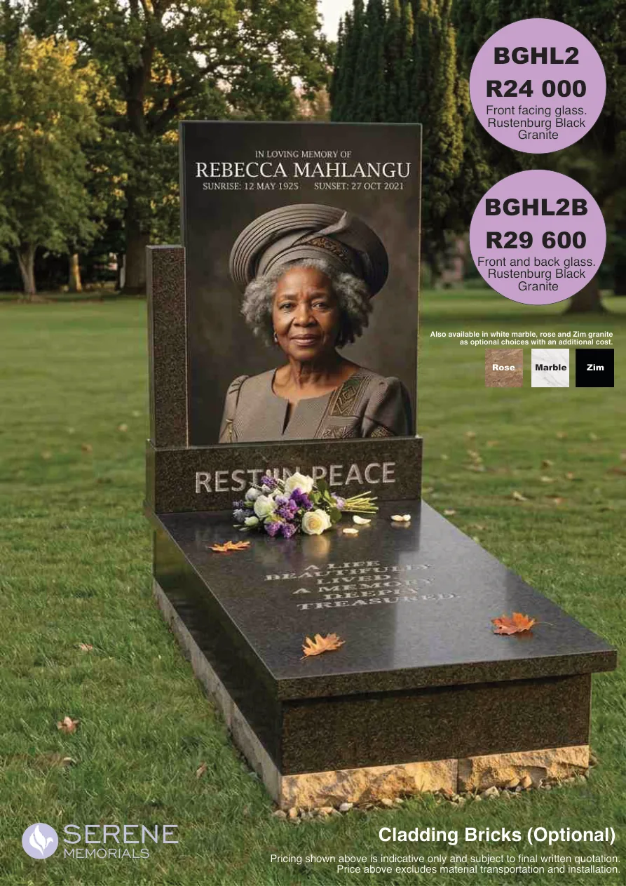 Glass Tombstone Design 2
