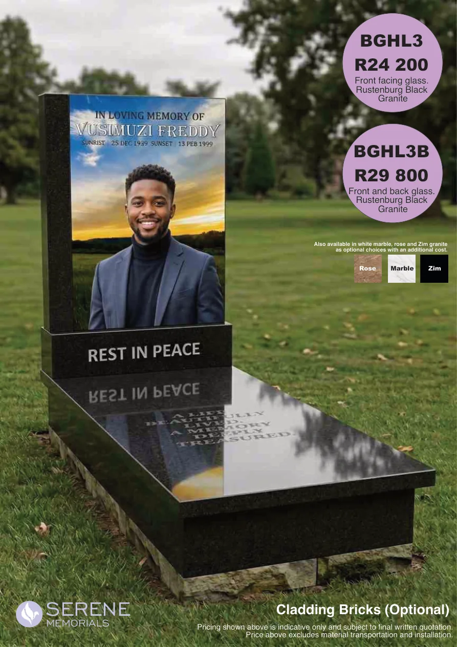 Glass Tombstone Design 3