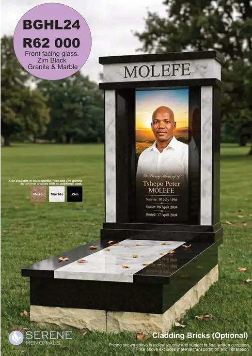 Glass tombstones